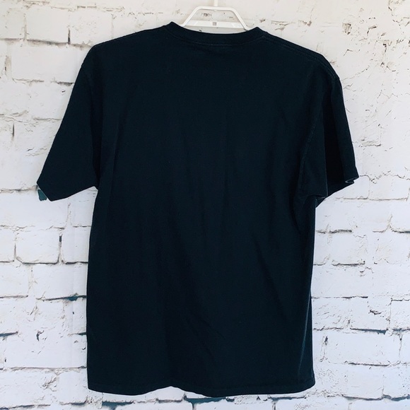 Mens NORTH WEST BLUE Short Sleeve Black T-Shirt XL - Picture 2 of 3
